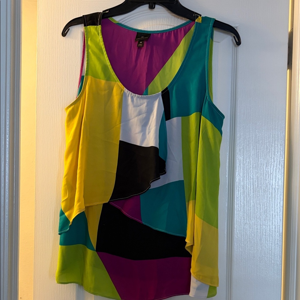 Worthington Multicolor Geometric Blouse